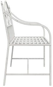 vidaXL Πάγκος Λευκό Μέταλλο 104 x 52.5 x 89 εκ. Χτισμένος για Διάρκεια
