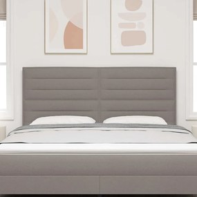 vidaXL Κεφαλάρι με κεφαλάρι Taupe 180 cm Τεχνητό Δέρμα