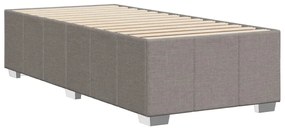 vidaXL Πλαίσιο Κρεβατιού Taupe 90x200 εκ. Υφασμάτινο