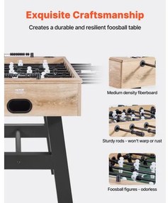 VEVOR 140 cm Foosball Soccer Game Table Standard Size Foosball Table for Home