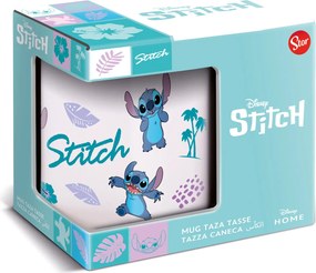 Κούπα Φλιτζάνι Stitch Μπλε Λιλά Κεραμικά 350 ml