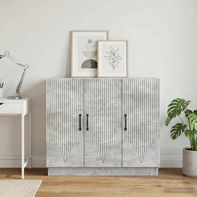 vidaXL Πλαϊνό γραφείο Γκρι Σκυροδέματος 89 x 34,5 x 77 εκ.