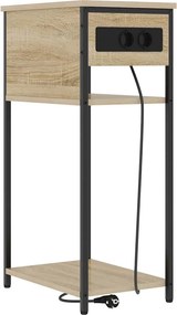 vidaXL Κομοδίνο Δρύς Sonoma 41 x 28 x 76 εκ. Επεξεργασμένο ξύλο
