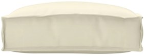 vidaXL Μαξιλαράκι Παλέτας για Παγκάκι Κρεμ 50x50x12 εκ, ύφασμα Oxford