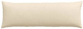 vidaXL Μαξιλάρι Καναπέ 2 pcs Κρεμ 120 x 40 cm ύφασμα