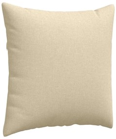 vidaXL Μαξιλάρι Καναπέ 2 pcs Κρεμ 80 x 80 cm ύφασμα