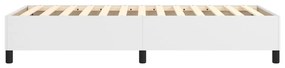vidaXL Σκελετός Κρεβατιού με Ελατήρια Λευκό 90x190 εκ. από Συνθετικό Δέρμα