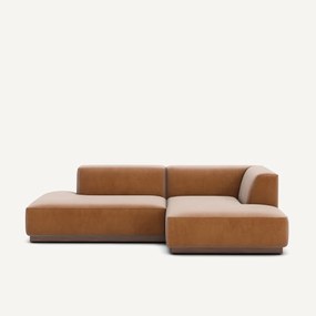 Γωνιακός δεξιός καναπές με βελούδινη ταπετσαρία, Jacopo