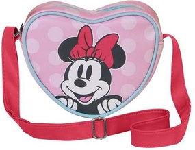 Τσάντα Ώμου Minnie Mouse Ροζ 15,5 x 21 x 6,5 cm