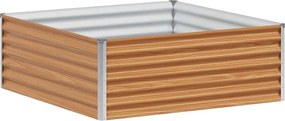 vidaXL Υπερυψωμένη Ζαρντινιέρα 98 x 100 x 36 εκ. Επικαλυμμένος Χάλυβας