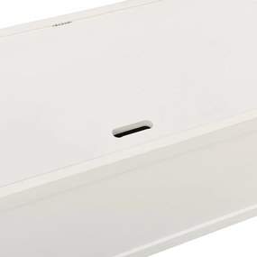 vidaXL Πάγκος Λευκός 107 x 45 x 75,5 εκ. από Μασίφ Ξύλο Ελάτης