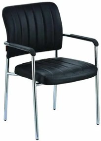 Καρέκλα υποδοχής Dasia-Μαύρο  (4 τεμάχια)