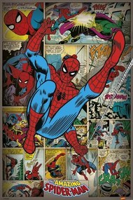 Αφίσα MARVEL COMICS - spider man ret, (61 x 91.5 cm)