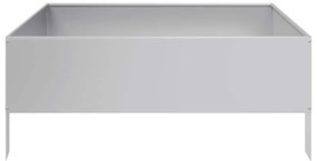 vidaXL Ζαρντινιέρα Υπερυψωμένη 100x100x25 εκ. Γαλβανισμένο Χάλυβα