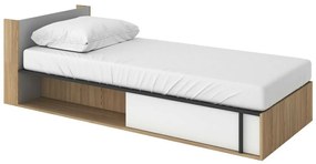 Κρεβάτι Fresno J112, 90x200, Πλαστικοποιημένη μοριοσανίδα,  Τάβλες για Κρεβάτι, 94x217x66cm,  Στρώμα