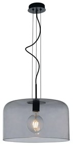Φωτιστικό Οροφής Gibus I-GIBUS-S40 GR 1xE27 Φ40cm 150cm Fume Luce Ambiente Design Γυαλί
