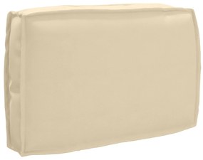 vidaXL Μαξιλάρι Παλέτας για Πλάτη Μπεζ 60x40x12 εκ. Ύφασμα Oxford