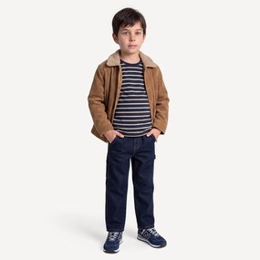 Jacket από κοτλέ βελούδο με γιακά απομίμηση γούνας