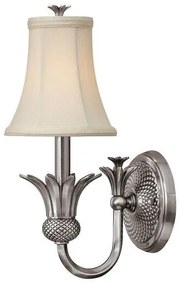 Απλίκα Φωτιστικό Τοίχου 1xE14 Plantation Elstead Lighting HK-PLANT1-PL Νίκελ Ματ
