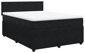 ΚΡΕΒΑΤΙ BOXSPRING ΜΕ ΣΤΡΩΜΑ ΜΑΥΡΟ 140X190 ΕΚ. ΒΕΛΟΥΔΙΝΟ 3287730