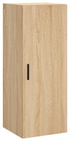 vidaXL Μπουφές Sonoma δρυς 34,5 x 34 x 180 εκ. από Επεξεργασμένο Ξύλο