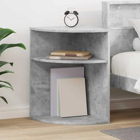 vidaXL End Table Σκυρόδεμα Γκρι 39,7 x 39,7 x 60 εκ Επεξεργασμένο ξύλο