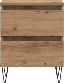 vidaXL Κομοδίνο 2 τμχ. artisan δρυς 40 x 35 x 50 εκ.
