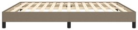vidaXL Σκελετός Κρεβατιού Χωρίς Στρώμα Taupe 180x200 εκ. Υφασμάτινο