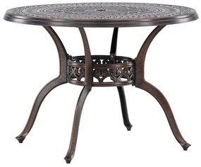 Τραπέζι εξωτερικού χώρου Dallas 4384, Μέταλλο, 72cm, 15 kg, Καφέ, Μέταλλο | Epipla1.gr