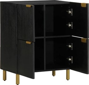 vidaXL Ραφιέρα Μαύρη 60x33x75 εκ. από Επεξεργασμένο Ξύλο