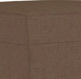 vidaXL Πολυθρόνες Σετ 3 Τεμαχίων Καφέ από Ύφασμα με Μαξιλάρια