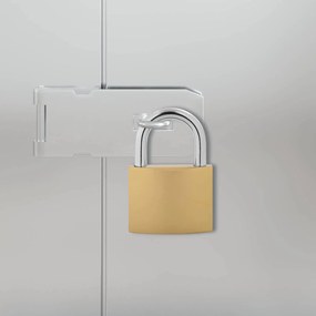 vidaXL Κλειδαριά U με Κλειδιά 12 pcs Ορείχαλκος Σίδερο