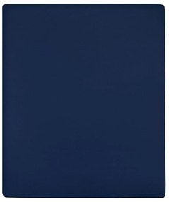 vidaXL Σεντόνια με Λάστιχο 2 τεμ. Μπλε 160x200 εκ. Βαμβακερό Ζέρσεϊ