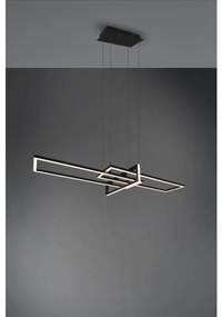 Κρεμαστό Φωτιστικό Οροφής LED 34W Switch Dimmer 3000K Salinas Trio Lighting-320310332-Μαύρο 320310332