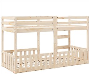 vidaXL Κουκέτα 90x200 εκ. από Μασίφ Ξύλο Πεύκου