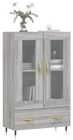 vidaXL Ντουλάπα Γκρι Sonoma 69,5 x 31 x 115 εκ. από Επεξεργασμένο Ξύλο