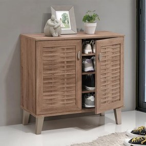 Παπουτσοθήκη FP-01C Fylliana Pacific Oak 75x36,8x74,5 εκ.