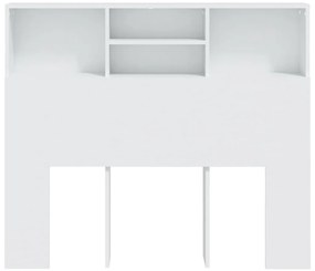vidaXL Κεφαλάρι Με Αποθηκευτικό Χώρο Λευκό 120 x 19 x 103,5 εκ.