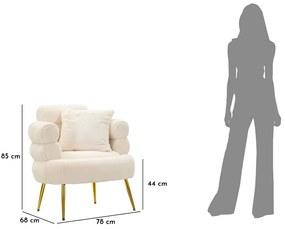 Πολυθρόνα με Μαξιλάρι SOFFY PLUS 68x78x85