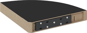 VidaXL Ράφια Τοίχου 4 τεμ. Μαύρα 25x25x3,8 εκ. από MDF