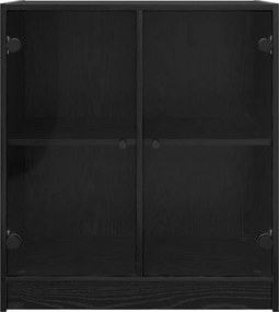 vidaXL Βοηθητικό ντουλάπι Μαύρη Οξυά 68 x 37 x 75,5 εκ