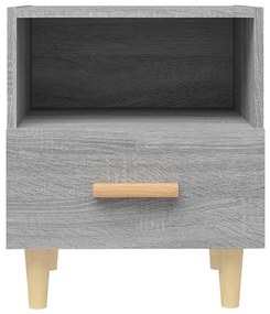 vidaXL Κομοδίνα 2 τεμ. Γκρι Sonoma 40 x 35 x 47 εκ.