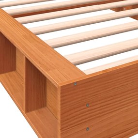 vidaXL Σκελετός Κρεβ. Χωρίς Στρώμα Καφέ Κεριού 75x190 εκ Μασίφ Πεύκο