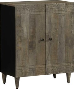 vidaXL 3 τεμαχίων Sideboards ανοιχτό γκρι μασίφ ξύλο Mango