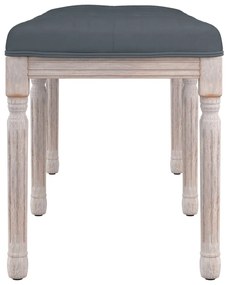 vidaXL Πάγκος Σκούρο Γκρι 110x40x49 εκ. Βελούδινος