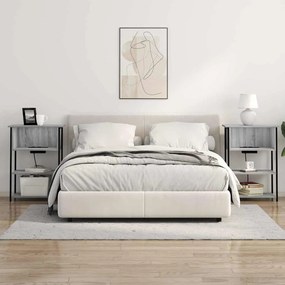 vidaXL Κομοδίνο Γκρι sonoma 55 x 31 x 76 εκ Επεξεργασμένο ξύλο