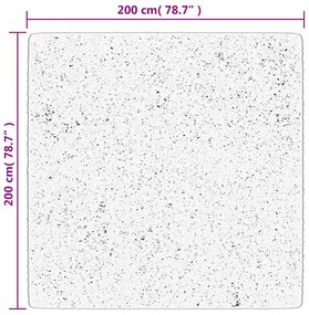 Χαλί HUARTE με Κοντό Πέλος Μαλακό/ Πλενόμενο 200x200 εκ. - Πράσινο