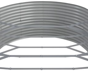 vidaXL Ζαρντινιέρα Γκρι 510x140x68 εκ. Ατσάλι με Ηλεκτρ. Βαφή Πούδρας