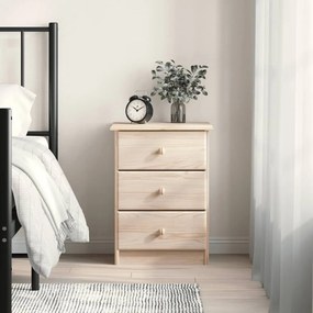 vidaXL Κομοδίνο ALTA 41 x 35 x 55,5 εκ. από Μασίφ Ξύλο Πεύκου