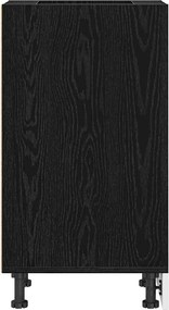 vidaXL Βάση Ντουλάπας Κουζίνας Μαύρη Δρυς 30 x 44,5 x 81,5 cm